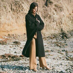 Ozma Sloan Duster in Black, Size Small